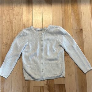 H&M Girls White Cardigan Size 6-8Y